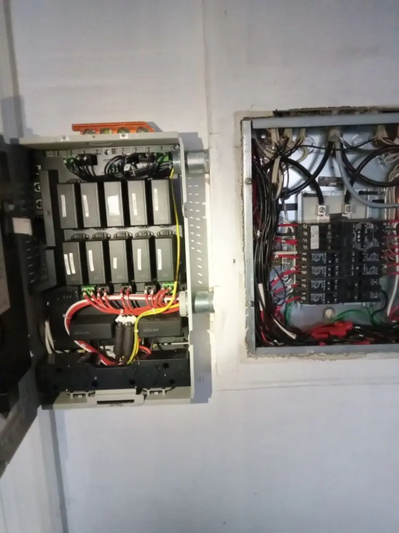 Electrical panel upgrade completed for Security Camera Wiring in Campbell